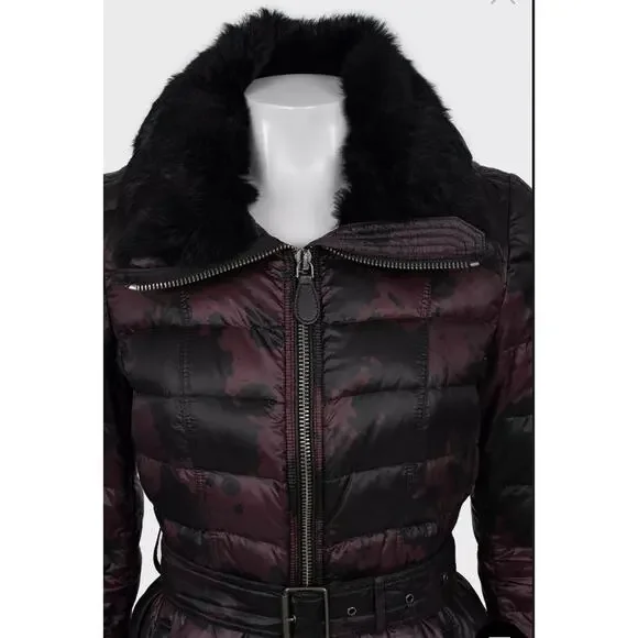 Burberry Brit Printed Fitted Down Coat Sz.S - Picture 4 of 4
